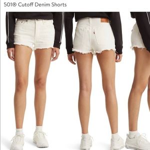Levi’s 501 cutoff shorts - Pearly White